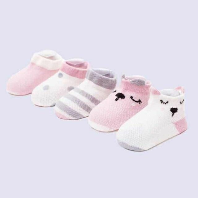 Set 5 đôi tất mèo cho bé trai / gái