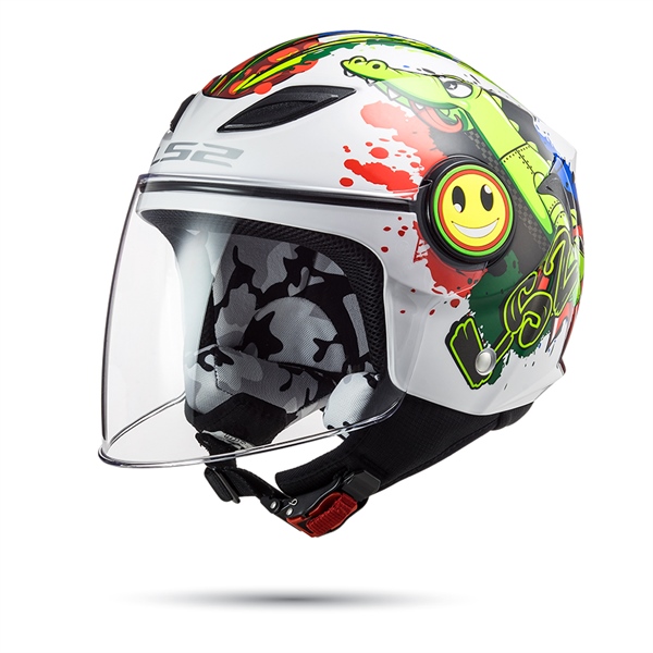 Mũ bảo hiểm trẻ em 3/4 một kính ls2 of602 funny - biker sài gòn