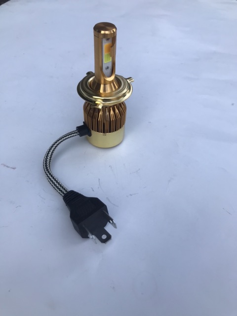 Đèn Pha LED C6 cos vàng pha trắng 36w-H4 (Giá 1 bóng)