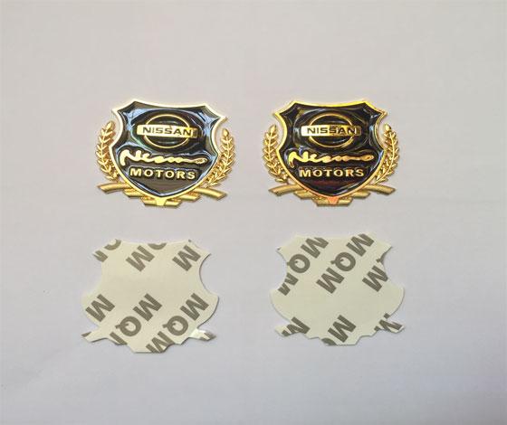 [Hỗ trợ lắp đặt khách Hà Nội] logo biểu tượng bông lúa cho xe hãng nissan (bộ 2 chiếc) - tặng cáp sạc điện thoại 20cm