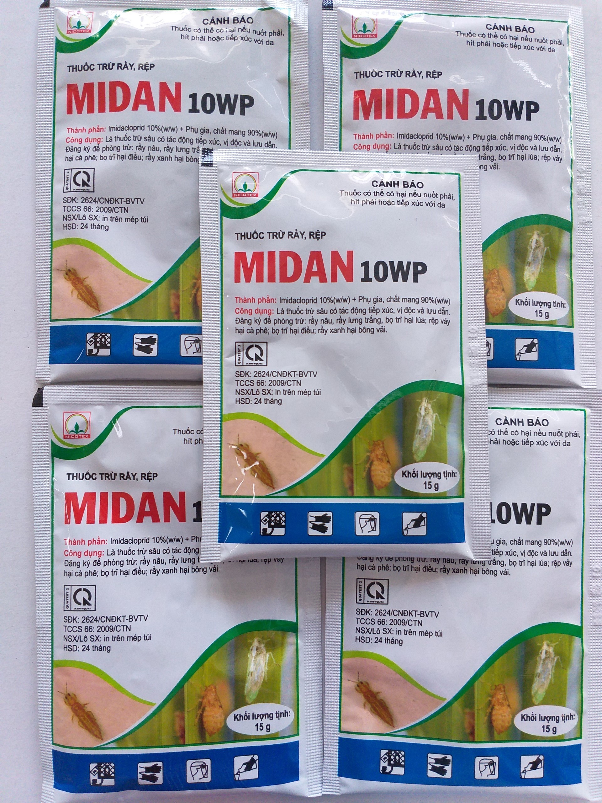 Thuốc trừ sâu rầy, rệp - Midan 10WP - 15gr - midan15gr