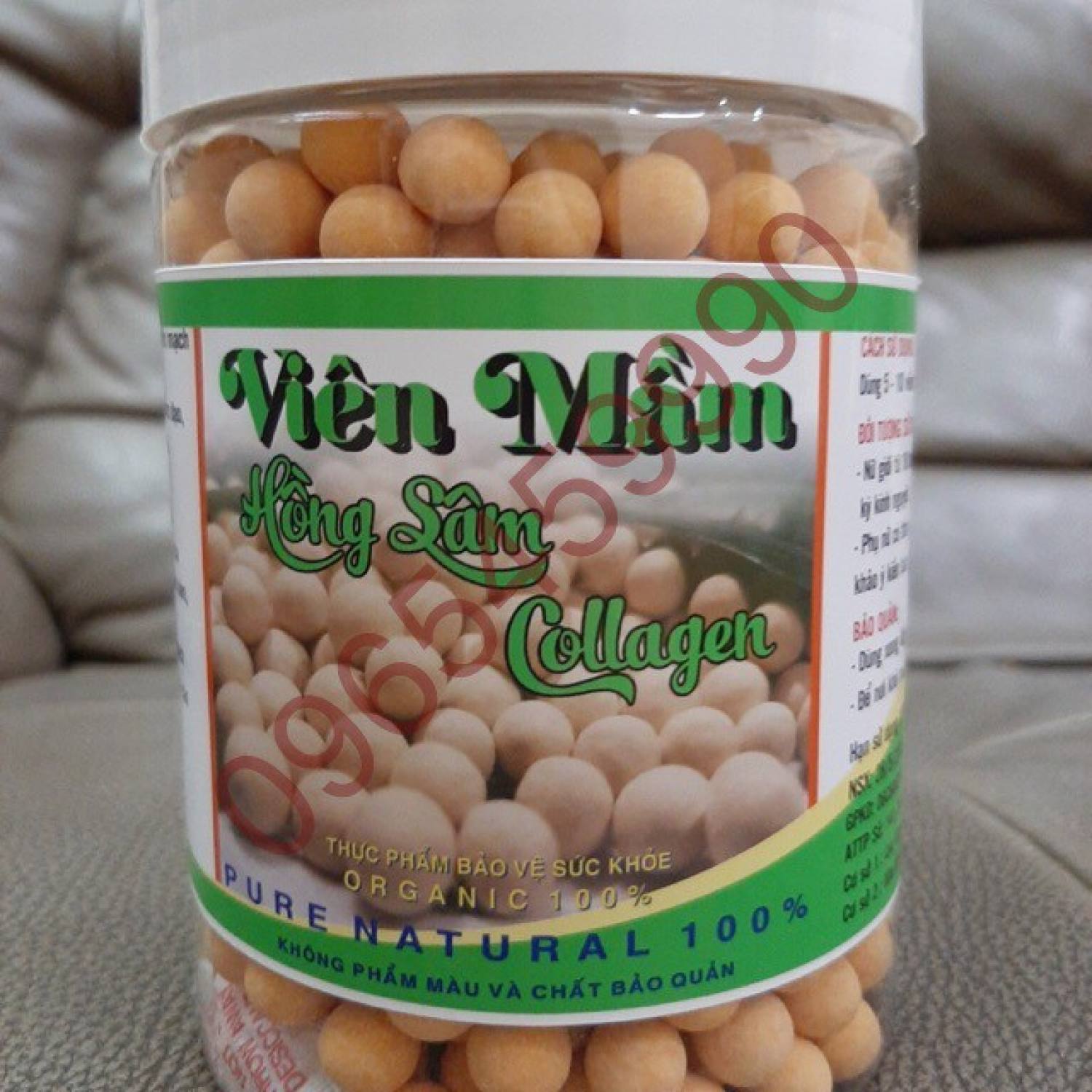 Giá buôn Viên mầm Hồng sâm Collagen tăng vòng 1, đẹp da