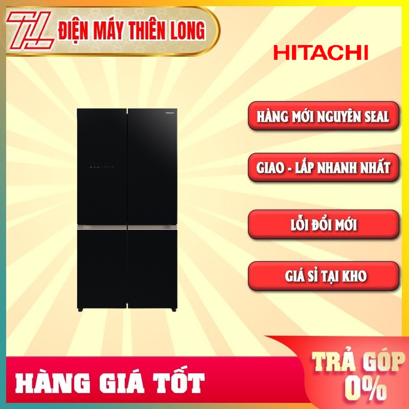 Tủ lạnh hitachi inverter 569 lít r-wb640vgv0 - công nghệ inverter khử mùi 03 lớp triple power filter - trả góp 0% - giao toàn quốc - ngoài hcm tính phí