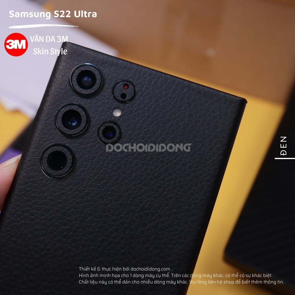 [Màu Đen] Miếng Dán Skin 3M Vân Da Các Dòng Samsung Note 8 Note 9 Note 10 Note 20 Plus Ultra 5G