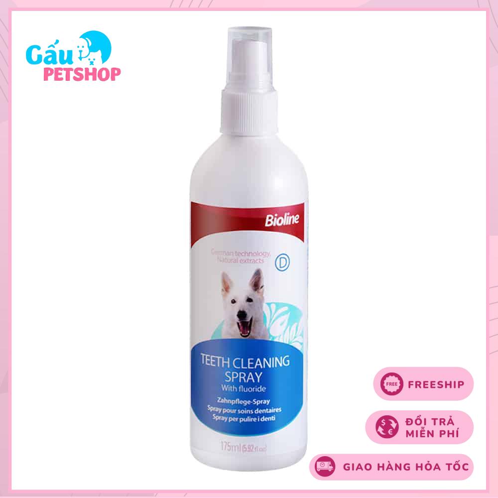 Xịt thơm miệng Bioline cho chó 175ml