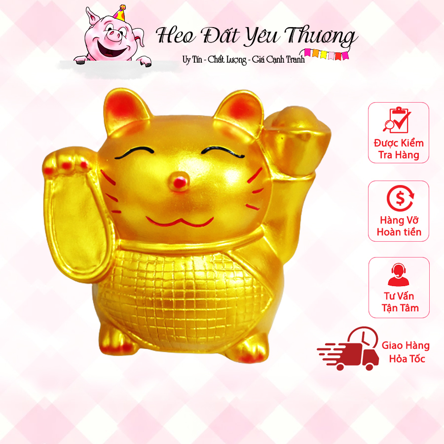 Mèo thần tài tiết kiệm tiền size to