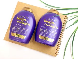 [CHÍNH HÃNG] Bộ Đôi Dầu Gội Và Dầu Xả (385ml) Biotin Collagen OGX Shampoo và Conditioner thumbnail