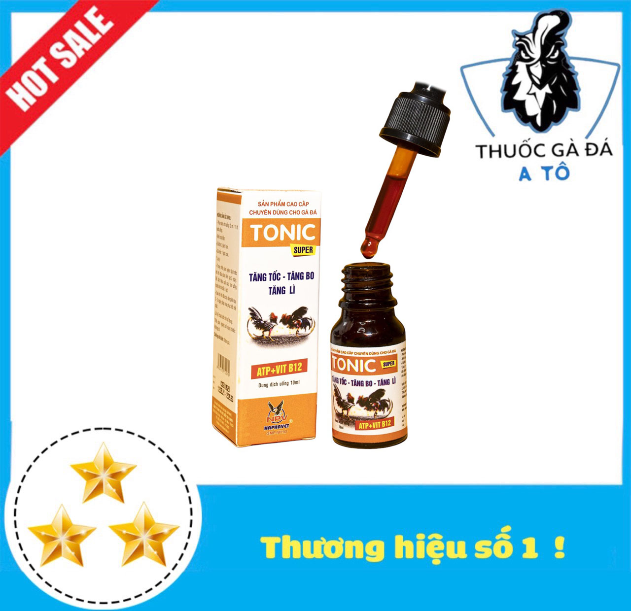 Tonic [10 ml] Gà đá tăng tốc, tăng bo, tăng lì đòn