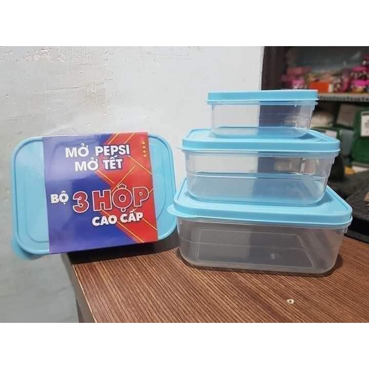 combo 5 bộ hộp nhựa pepsi (15 hộp)