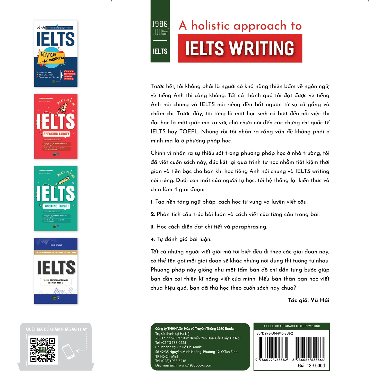 A Holistic Approach To Ielts Writing - Vũ Hải (1980BOOKS HCM)