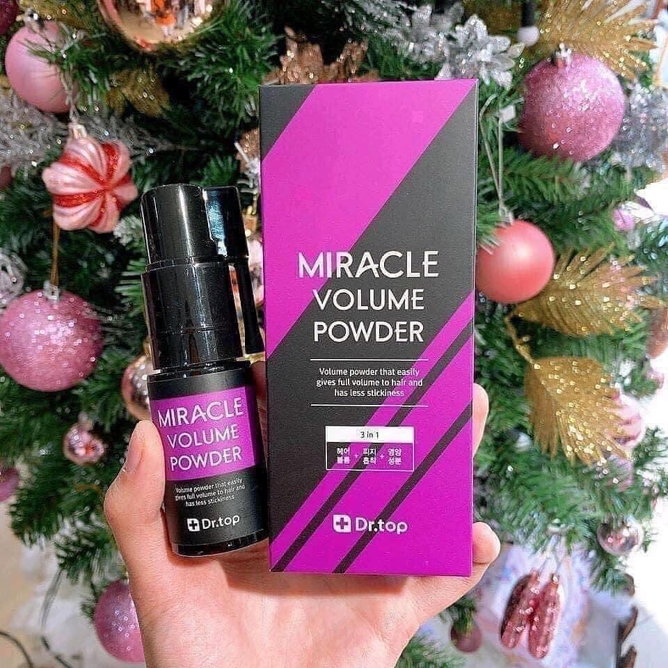 XỊT PHỒNG TÓC MIRACLE VOLUME POWDER  DR.TOP