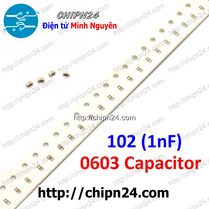 Tụ dán smd 0603 102-1nf 50v 5%