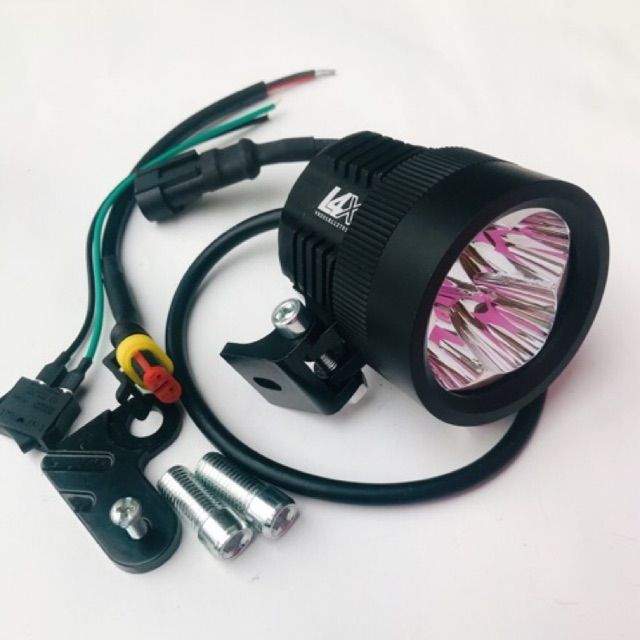 Đèn trợ sáng L4X đặc biệt Kính ÁNH TÍM Cree (Tặng Full phụ kiện)