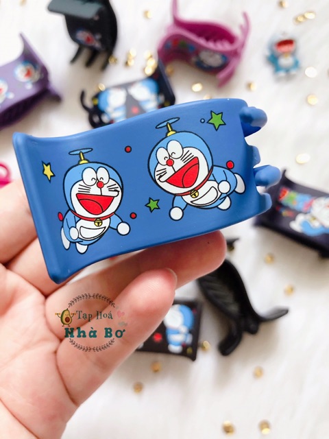 [HCM]Kẹp Tóc Càng Cua 5 Răng Hình Doraemon Doremon Nhiều Màu Sắc (Hình Thật Shop Tự Chụp)
