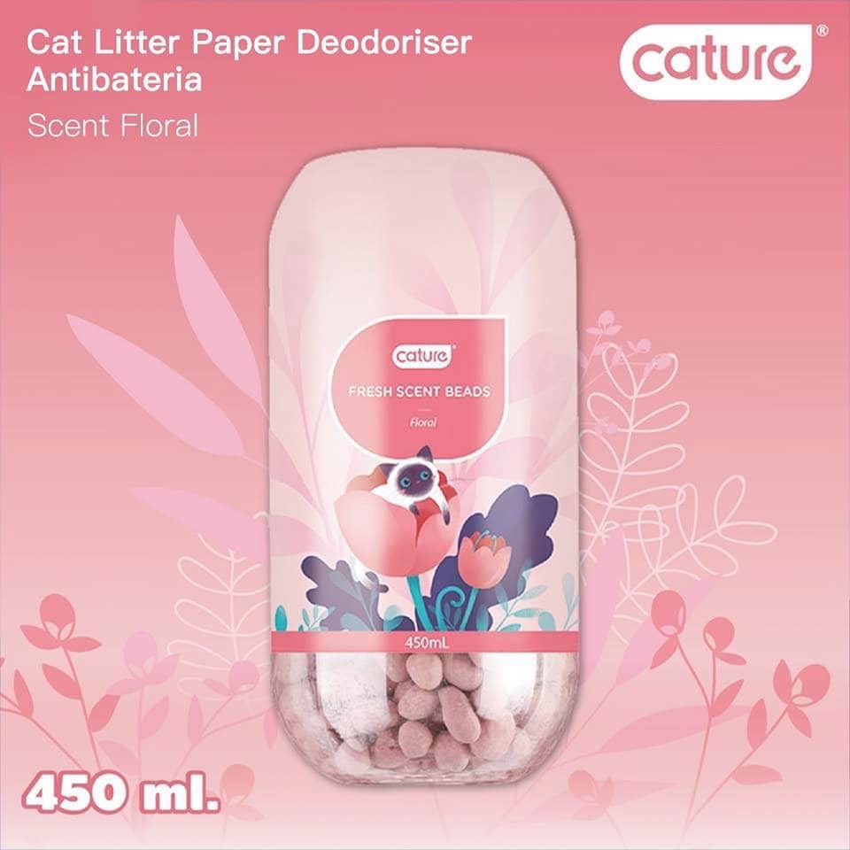 Hạt Khử Mùi Shit Mùi Cát Vệ Sinh Cature 450ml