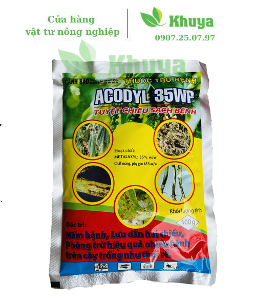 Thuốc trừ bệnh acodyl 35wp 100gr tuyệt chiêu sạch bệnh
