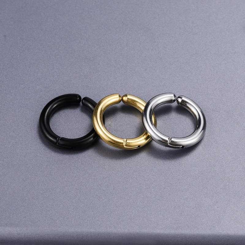 Khuyên Tai Titan Nam Không Cần Bấm Lỗ Khuyên Vành Tai Tròn Cho Nam (1 Chiếc)