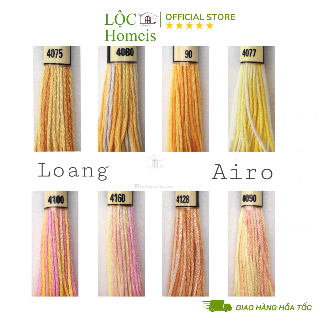 Set Chỉ Loang Airo Full 78 Màu - LỘC Homeis