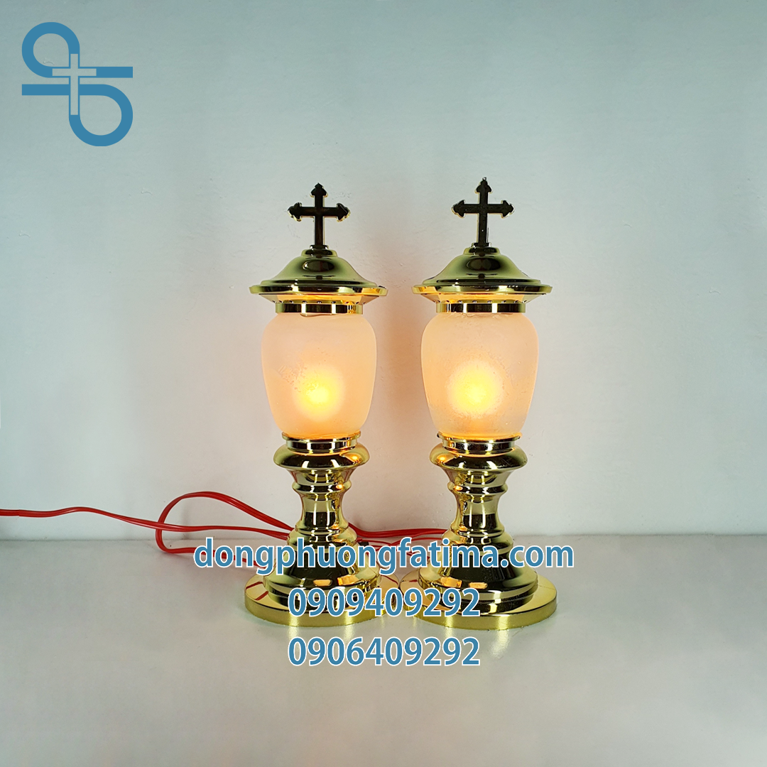 Đèn Bàn Thờ2 Cây Đèn Thánh Giá