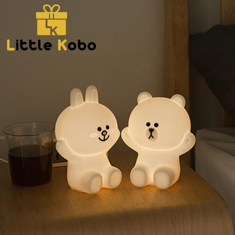 Bảng giá Đèn Ngủ Line Friends Gấu Con Thỏ Con Dễ Thương Cảm Ứng Nhiều Chế Độ
