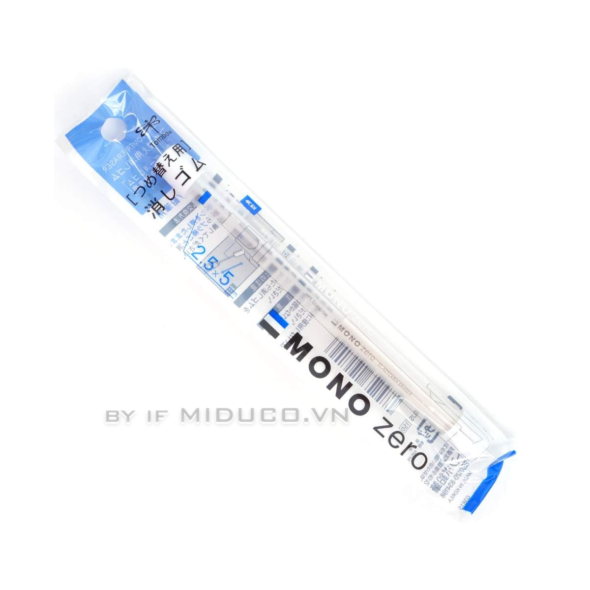 Bút Tẩy Tombow Mono zero mẫu mới thân tròn (đầu dẹp)