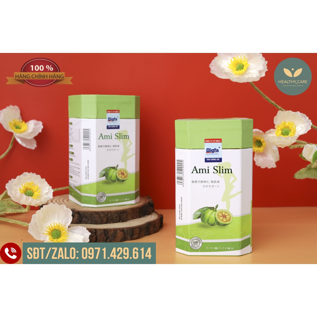 Thạch giảm cân Ami Slim CHÍNH HÃNG - Hỗ Trợ Tăng Cường Chuyển Hóa Chất Béo