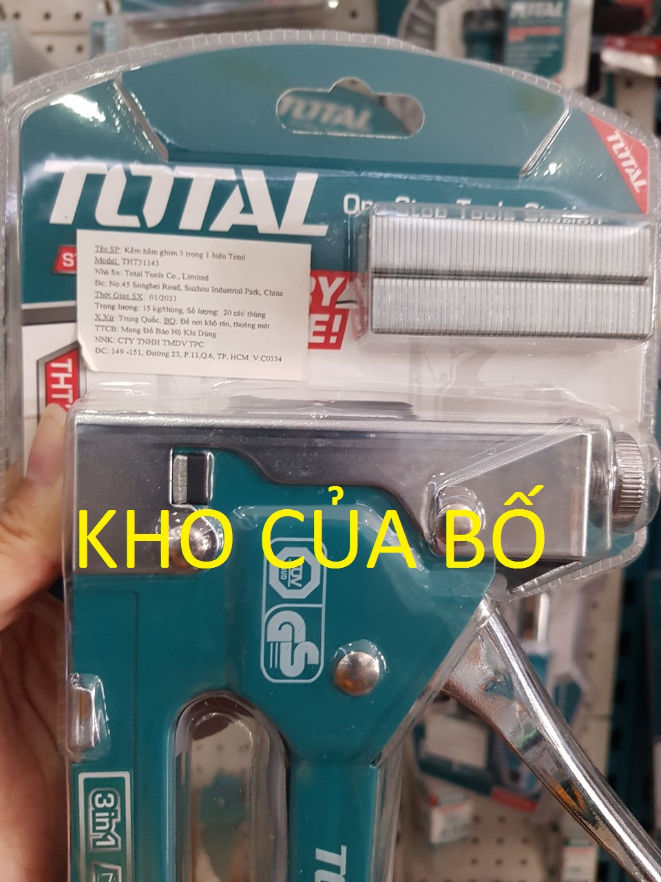 Kềm bấm ghim 3 trong 1 total THT31143