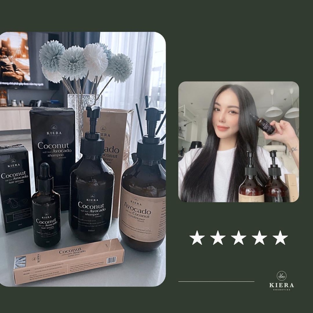 Kiera Combo Phục Hồi Tóc Và Serum Dưỡng Mi