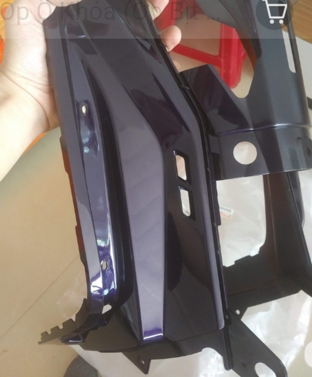 Ốp ổ khóa (Ốp bịt yếm) Exciter 2006 - 2010 tím