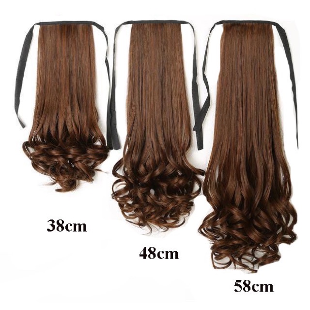 Tóc Giả Cột ❤️🎀❤️💕 Tóc Cột Xoăn Đuôi