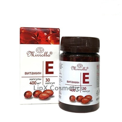 Viên uống Vitamin E Đỏ Mirrolla nga 400mg hộp 30 viên
