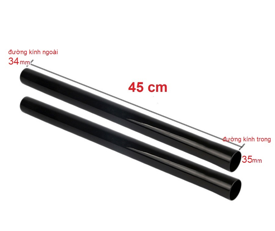 Thanh nối dài ống hút bụi Inox 32mm và 35m, Ống dẫn hướng inox máy hút bụi 30L-60L