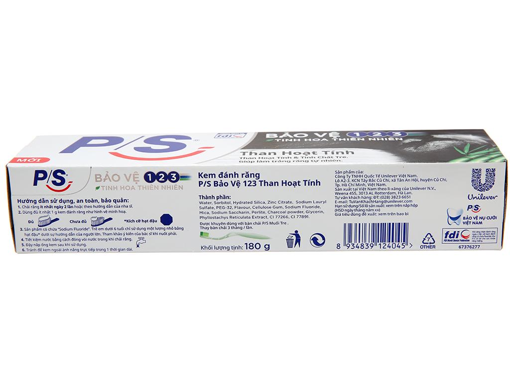 Kem đánh răng P.S 123 than hoạt tính 180g