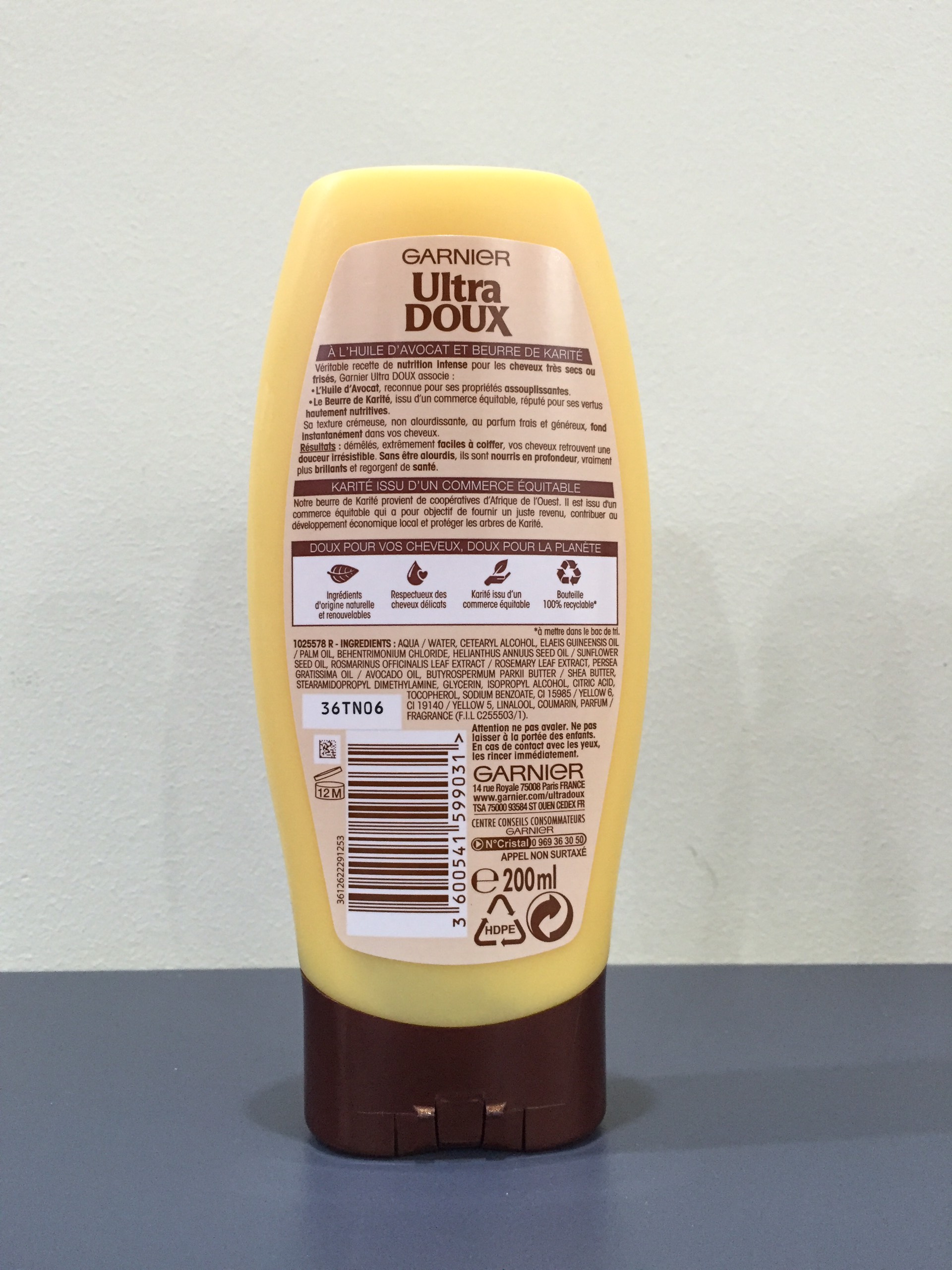 Dầu gội - xả Garnier Ultra Doux tinh chất bơ Pháp