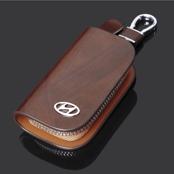 [MIỄN PHÍ GIAO HÀNG] BAO DA CHÌA KHÓA XE HYUNDAI CAO CẤP