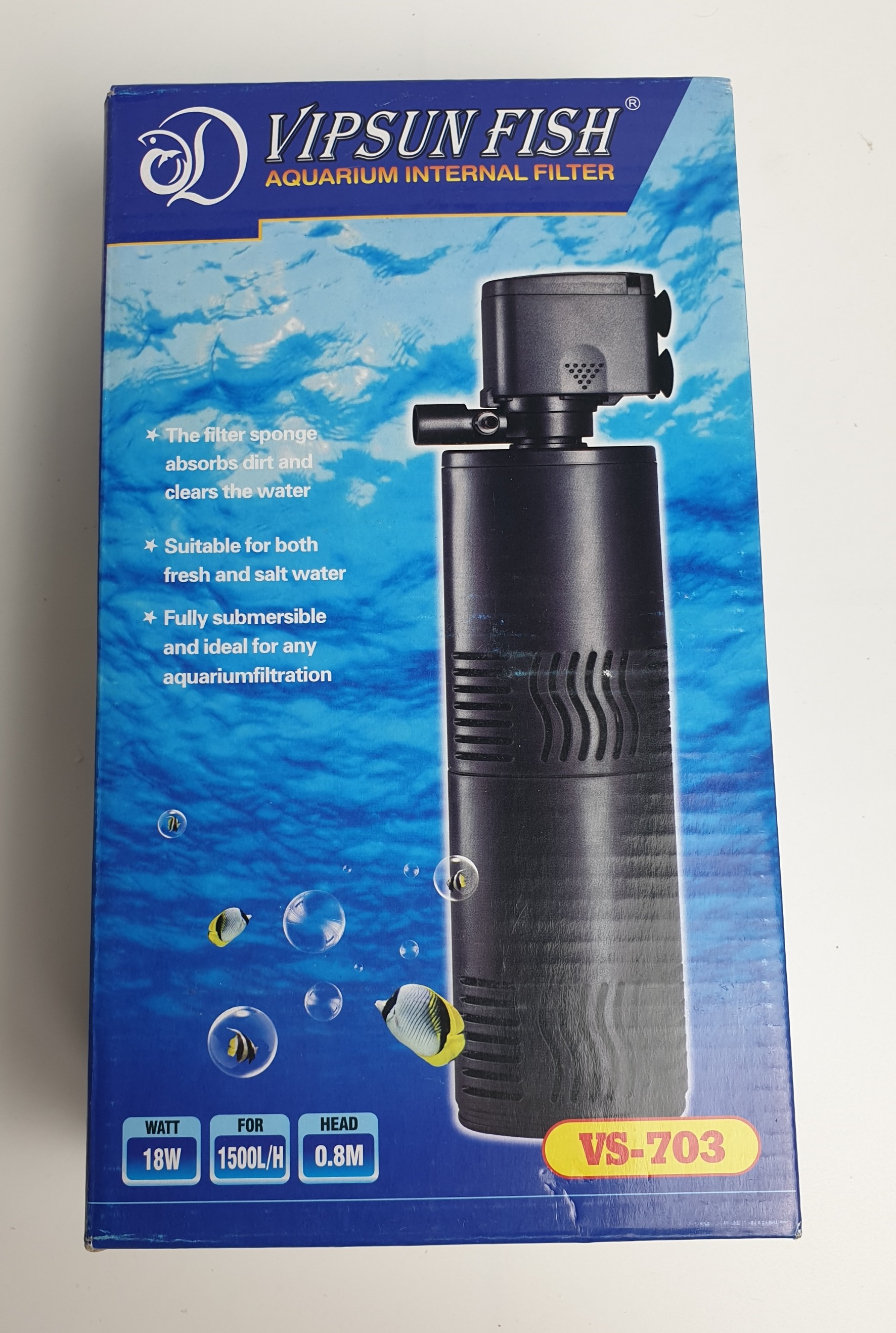 Lọc đứng Vipsun Vs-703 lọc nước và tạo oxy cho hồ cá
