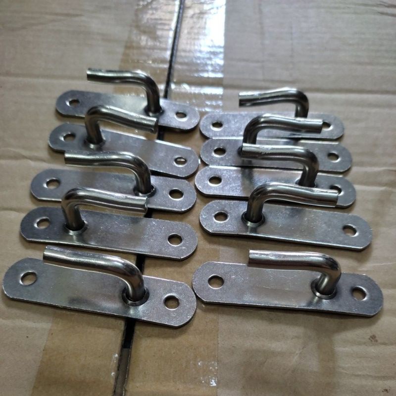 10 móc bạt ô tô inox 304, móc bạt thành thùng xe tải