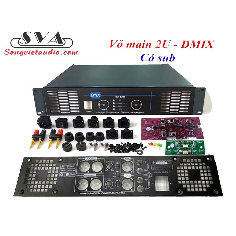 VỎ MAIN - VỎ CỤC ĐẨY DMIX 2 KÊNH 2U MẪU HẬU NGẮN