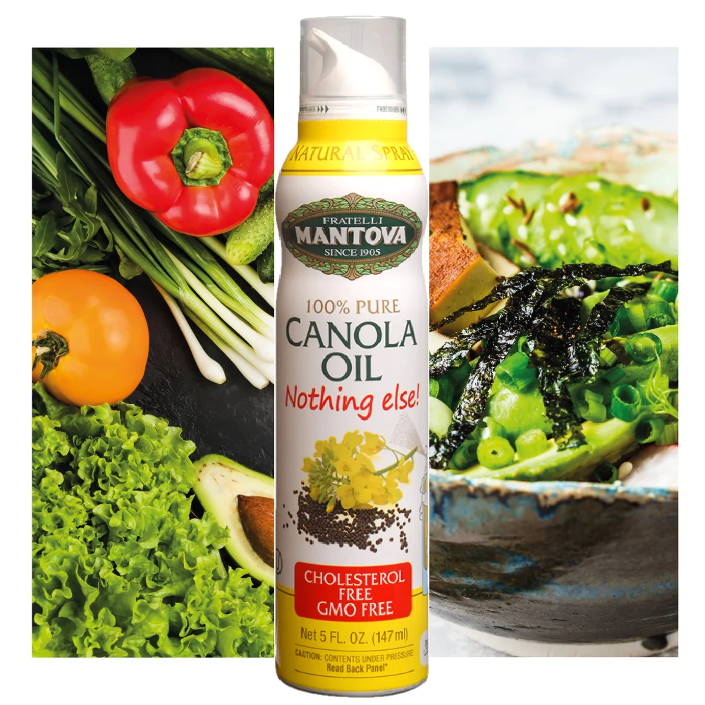 Dầu hạt cải nguyên chất mantova pure canola oil spray