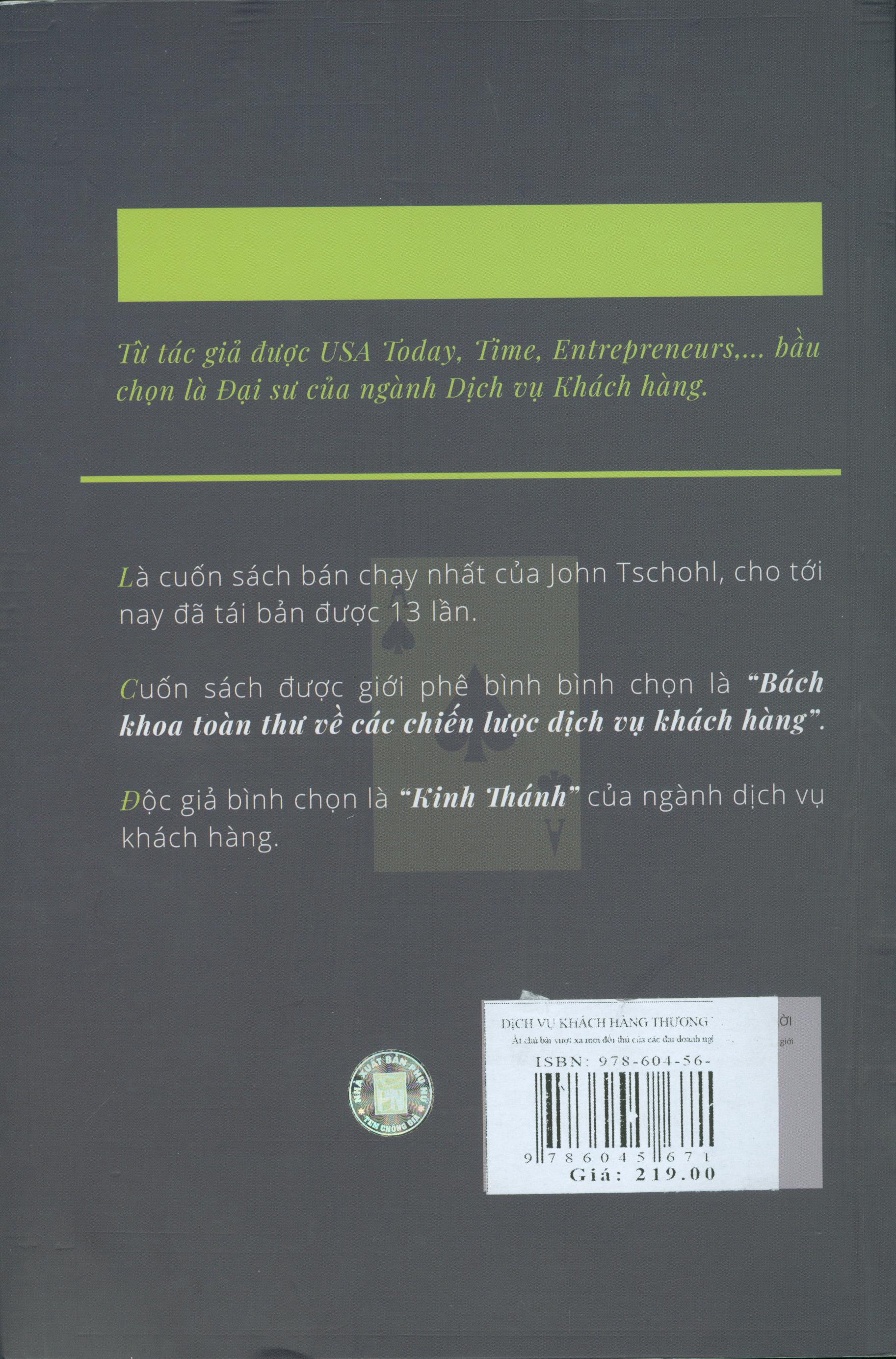 Dịch Vụ Khách Hàng - Thương Vụ 1 Vốn 4 Lời