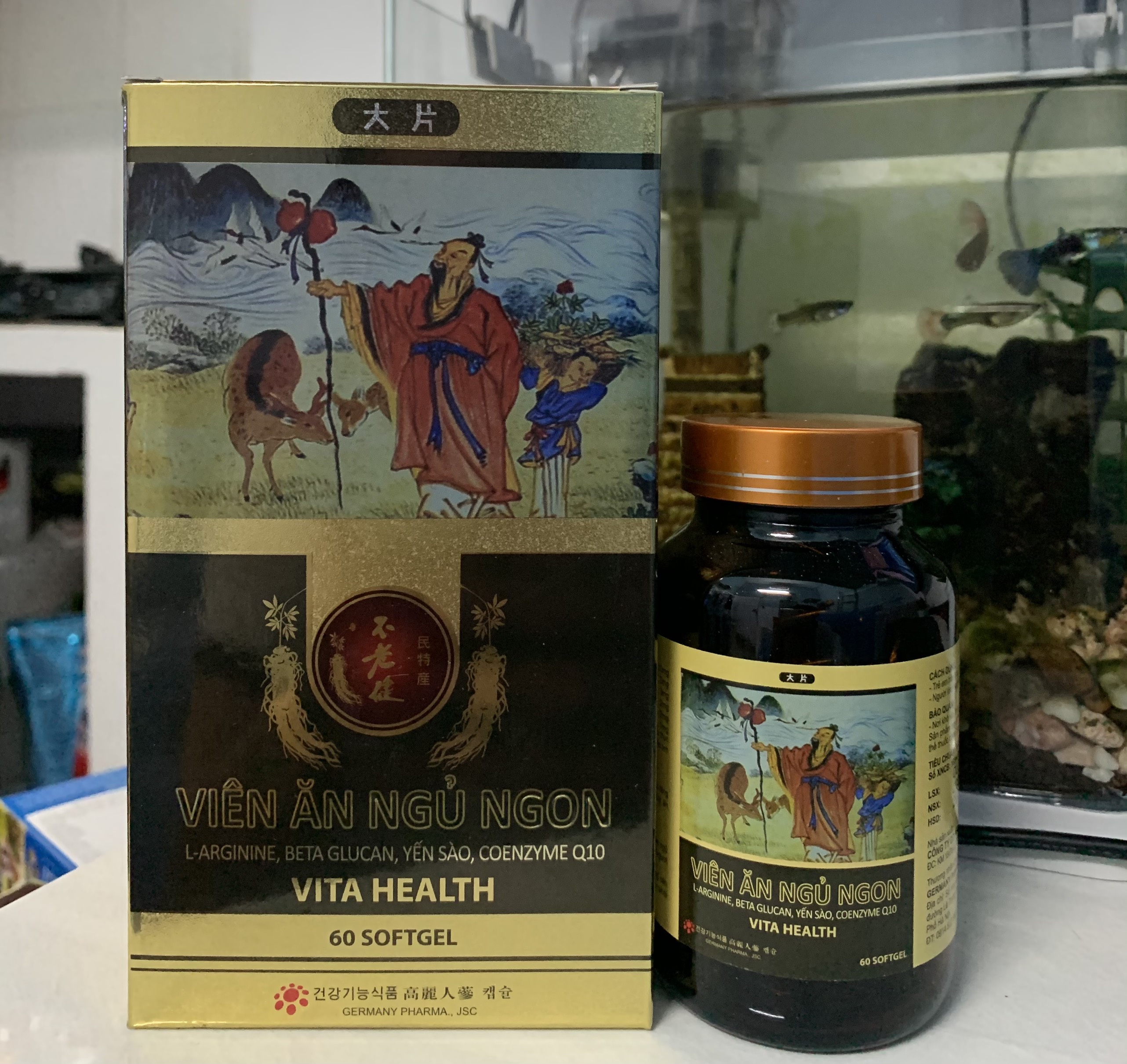 Viên ăn ngủ ngon vitahealth bồi bổ cơ thể dưỡng tâm an thần hộp 60v, sản phẩm có nguồn gốc xuất xứ rõ ràng, đảm bảo chất lượng, dễ dàng sử dụng