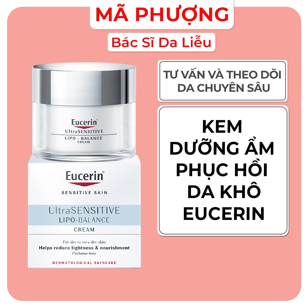 Kem dưỡng ẩm chuyên sâu cho da khô Eucerin Lipo Balance
