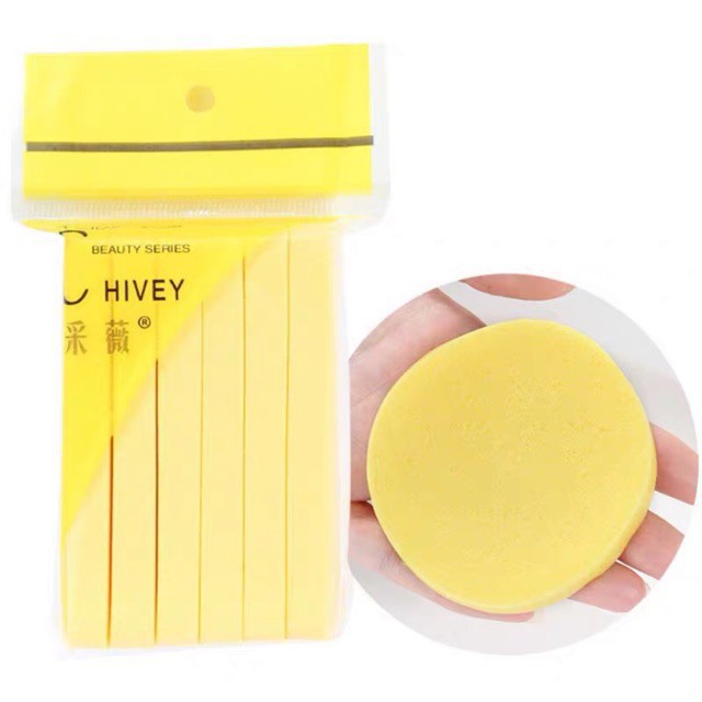 Combo 12 bông nở rửa mặt làm sạch da - chivey