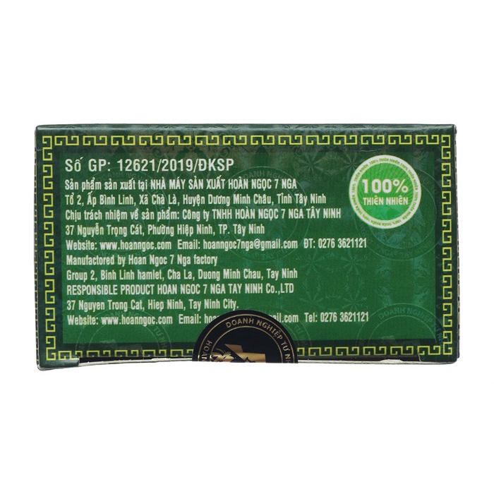 Trà Hoàn Ngọc 7 Nga Tây Ninh (Hộp 30 gói túi lọc)