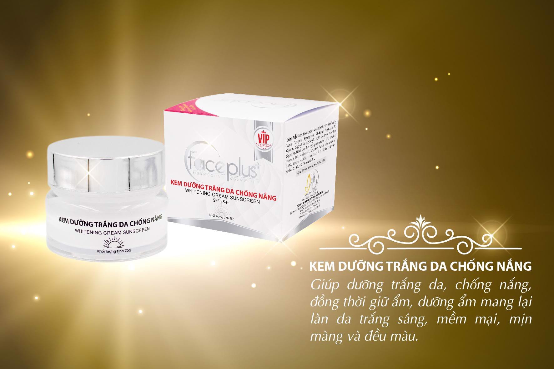 Kem dưỡng trắng da - Chống nắng 15g FacePlus+