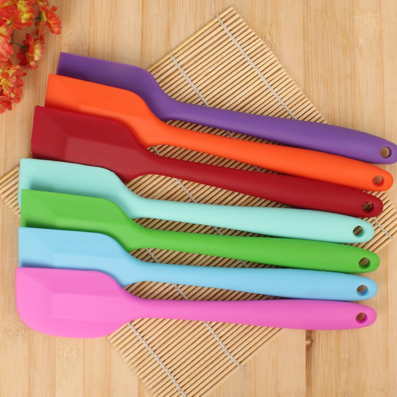 Cây vét bột spatula silicon đúc 21cm (phới silicon)