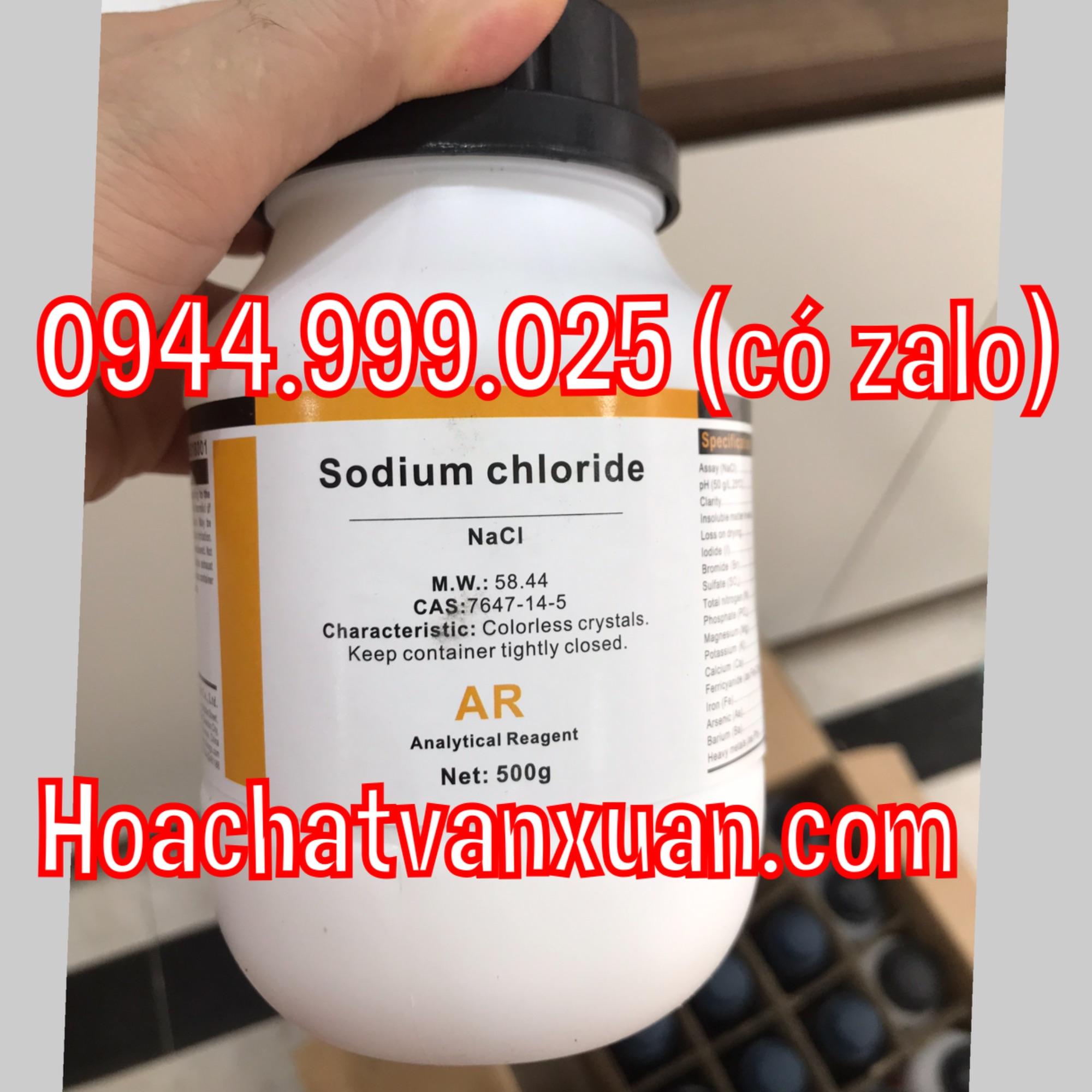 Sodium chloride nacl xilong cas 7647-14-5 lọ 500g natri clorua