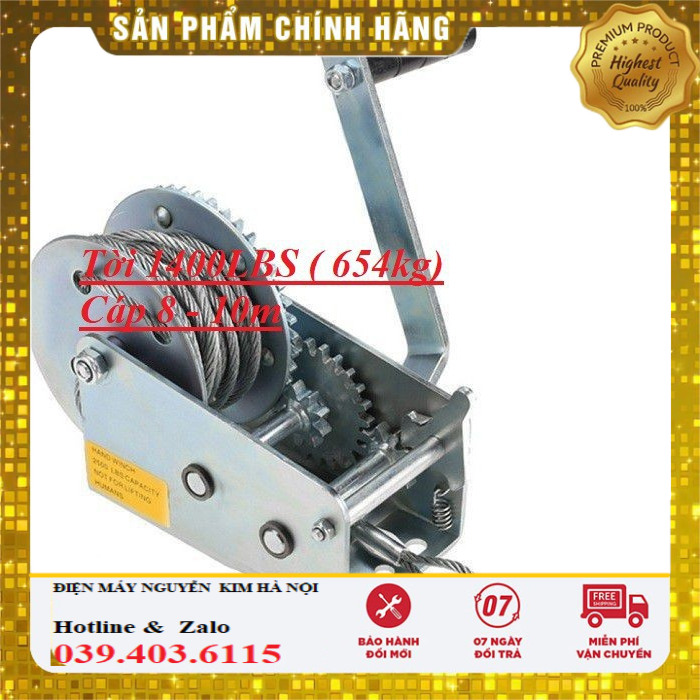 Tời quay tay 1400 lbs