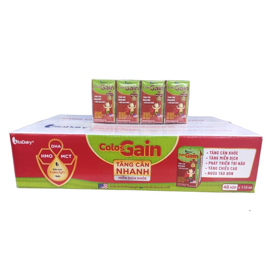 Sữa Colos Gain pha sẵn 180ml,110ml (48hộp)