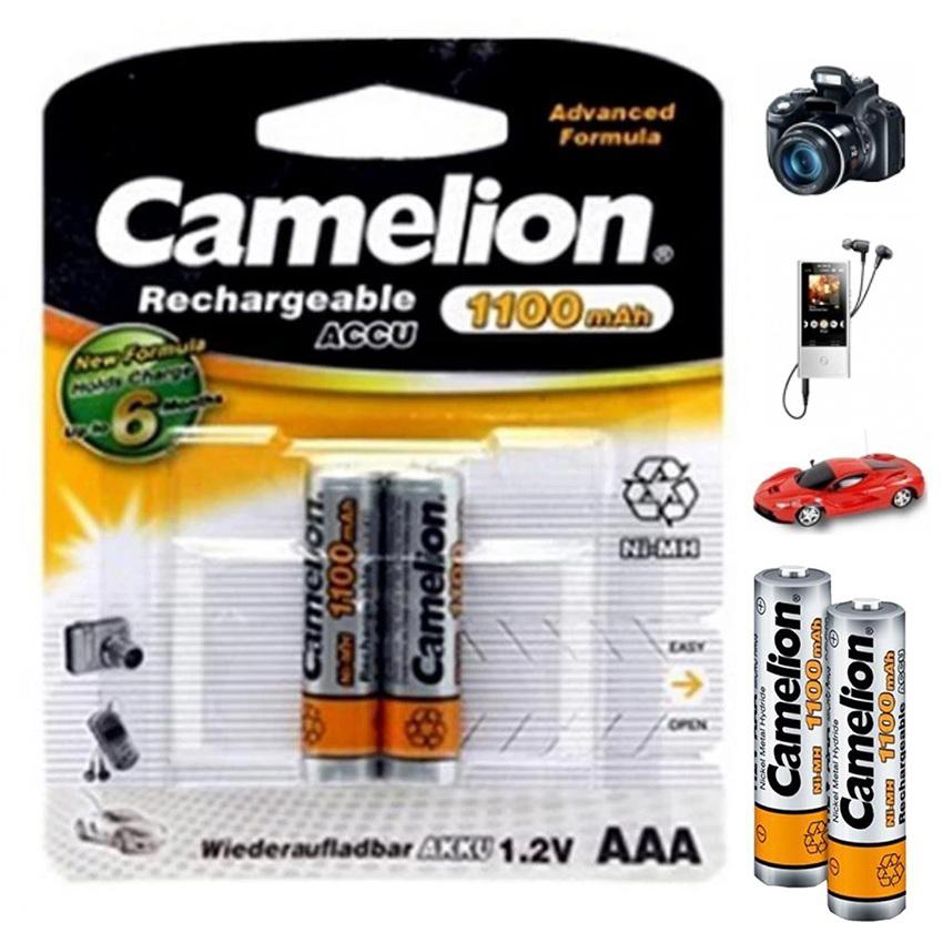 Bộ 2 pin sạc Camelion 1100mAh 1,2V AAA TIGĐ139 (Vàng)